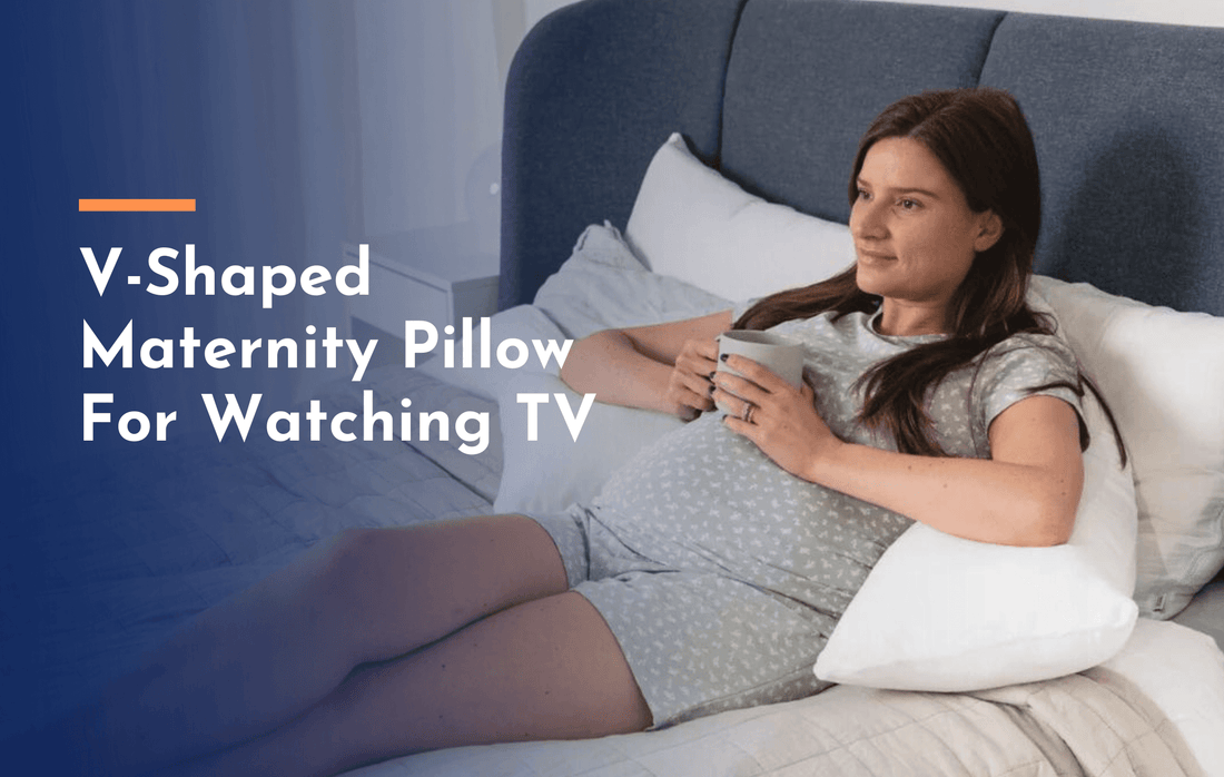 V-Shaped Maternity Pillow For Watching TV