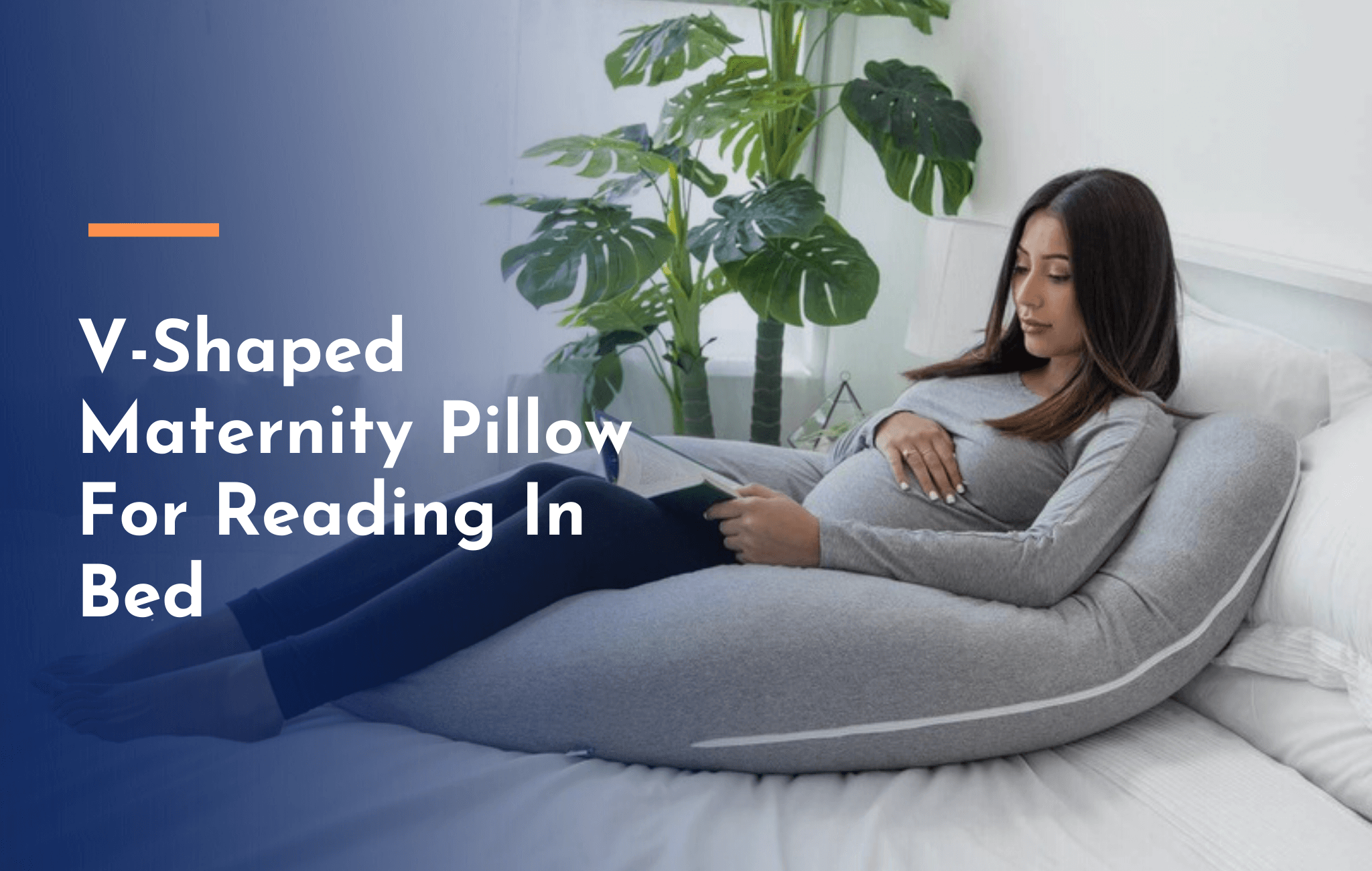 VShaped Maternity Pillow for Reading Bedding Home