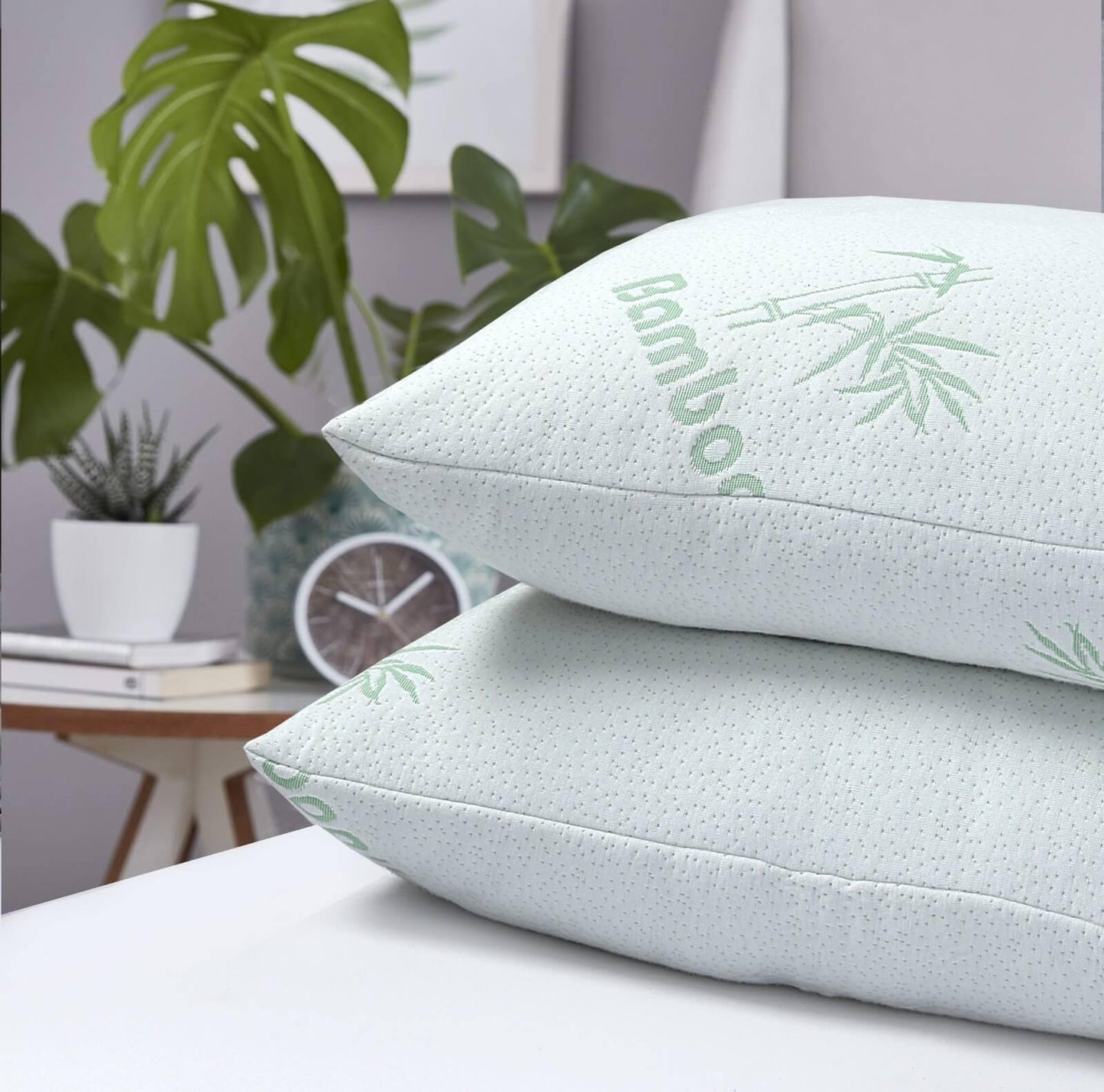 Super Soft Bounce Back Bamboo Pillow Hypoallergenic & Antibacterial Pillow - Bedding Home