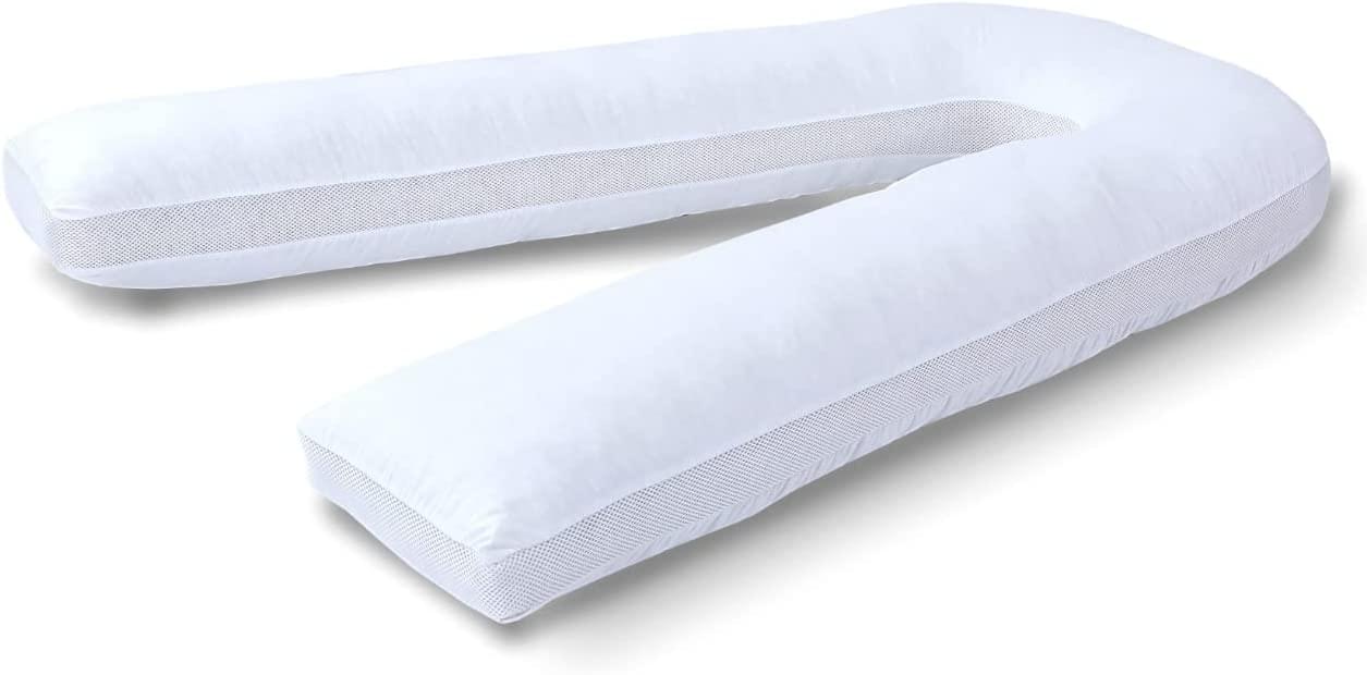 AirMax Breathable 12ft U-Shaped Maternity Pillow - Comfort for Pregnancy - Bedding Home
