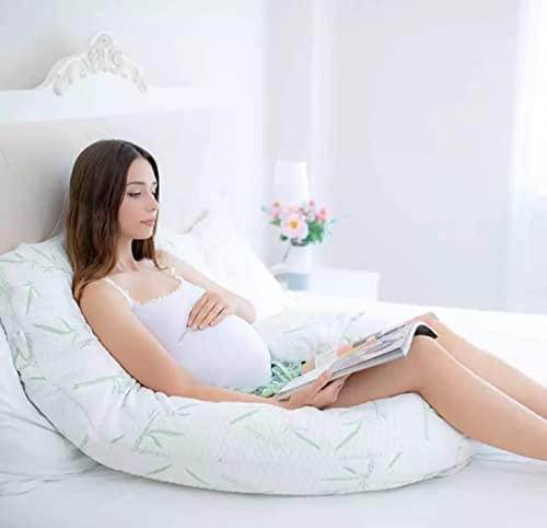 Bamboo 9FT U-Shaped Maternity Pillow With Removable Zipped Cover - Bedding Home