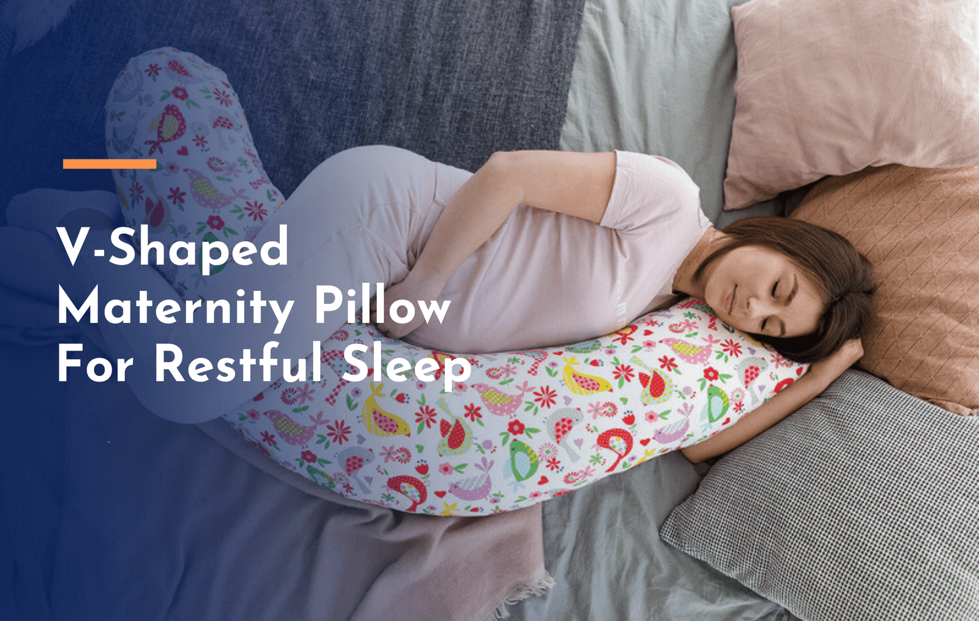 V Shaped Maternity Pillow For Restful Sleep Bedding Home