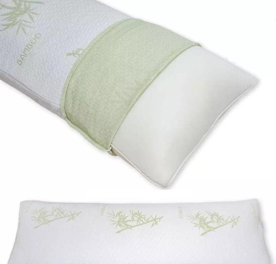 Bamboo Bolster pillow with Removable Cover removed