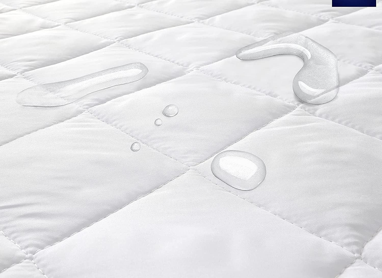 Extra Deep Water Proof Quilted Mattress Protector with waterdrops