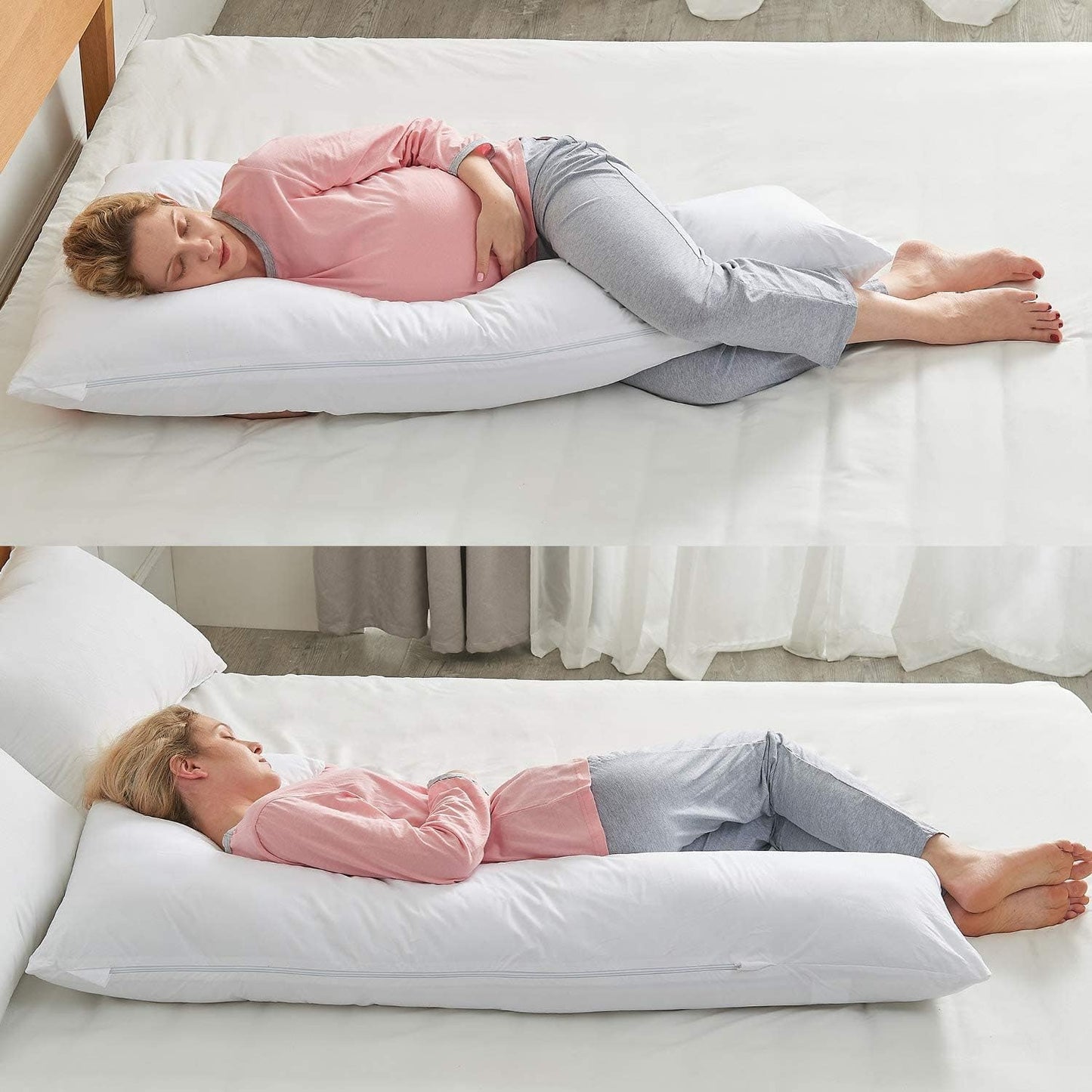 L Shaped Maternity Pillow for Side Sleeper