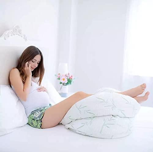 Bamboo 9FT U-Shaped Maternity Pillow With Removable Zipped Cover - Bedding Home